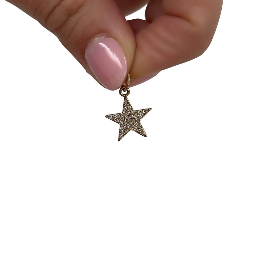 Diamond Pave Star Charm