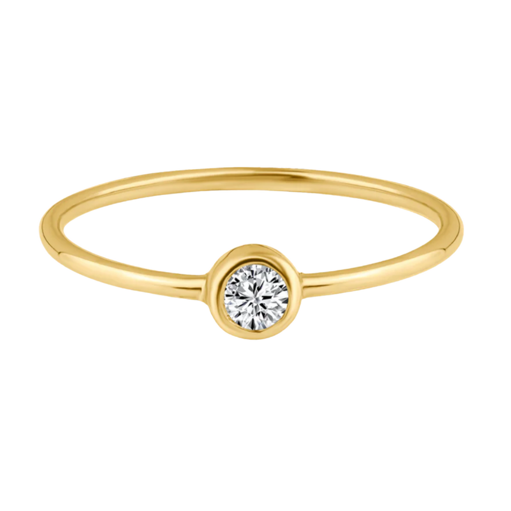 Dainty Bezel Set Ring