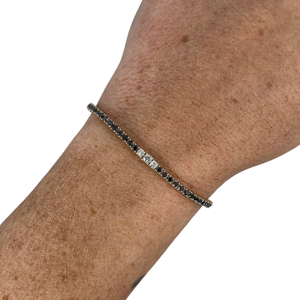 Black Diamond Tennis Bracelet
