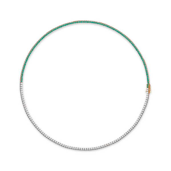 Dirty Martini Gemstone Tennis Necklace