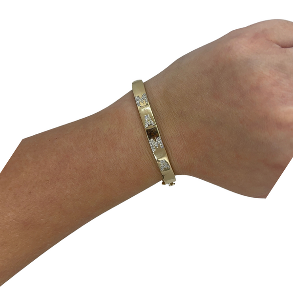 Mama Stackable Gold Bangle