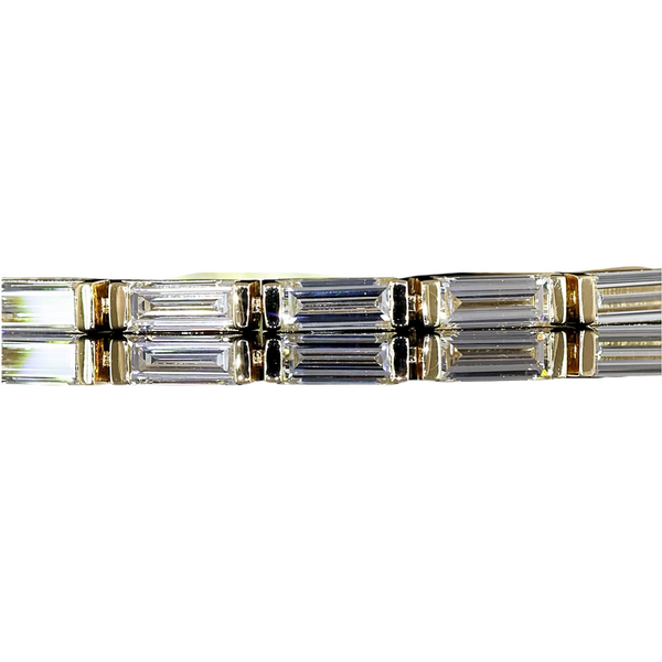 Lab-Grown E/W Baguette Tennis Bracelet