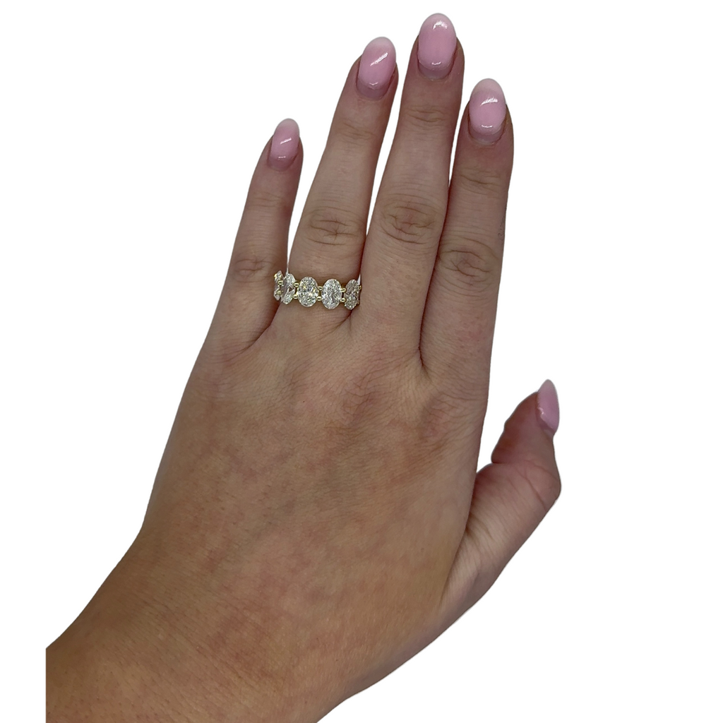 Jumbo 5 Stone Oval Band