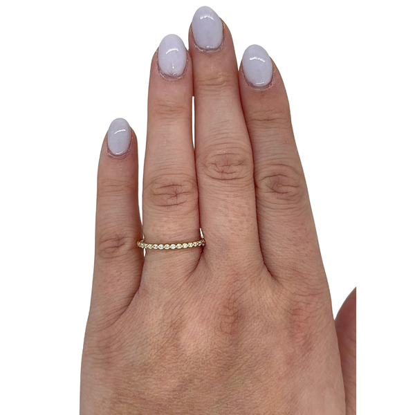 Lab-Grown Dainty Bubble Band