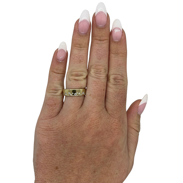 Round Confetti Cigar Band