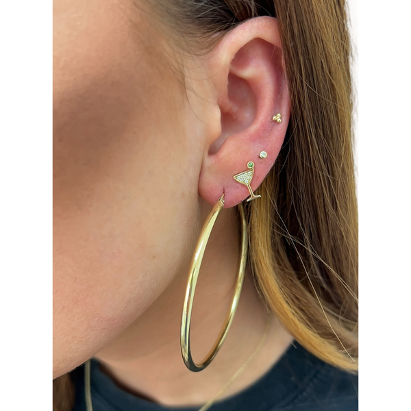 Martini Glass Stud Earrings