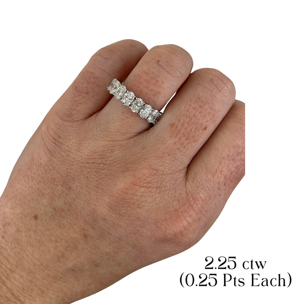 9 Stone Lab Grown Diamond Oval Band