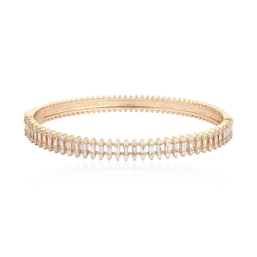 Diamond Baguette Bangle