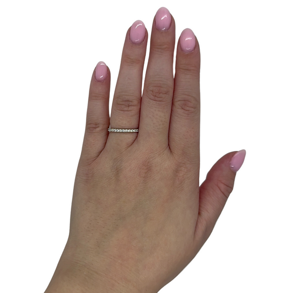0.3 Ctw Lab Grown Round Diamond Halfway Band