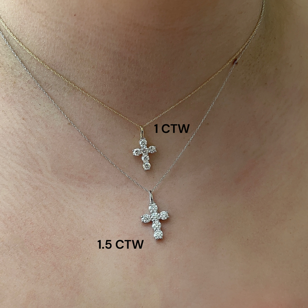 Everyday Lab-Grown Diamond Cross Necklace