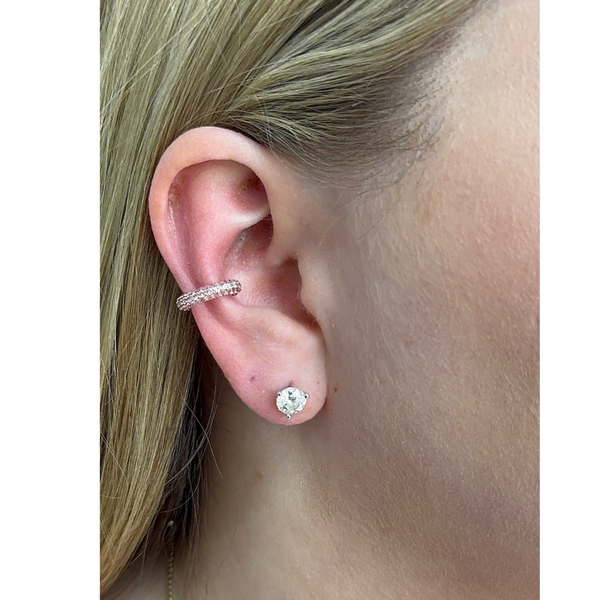 Pave Pink Sapphire Ear Cuff