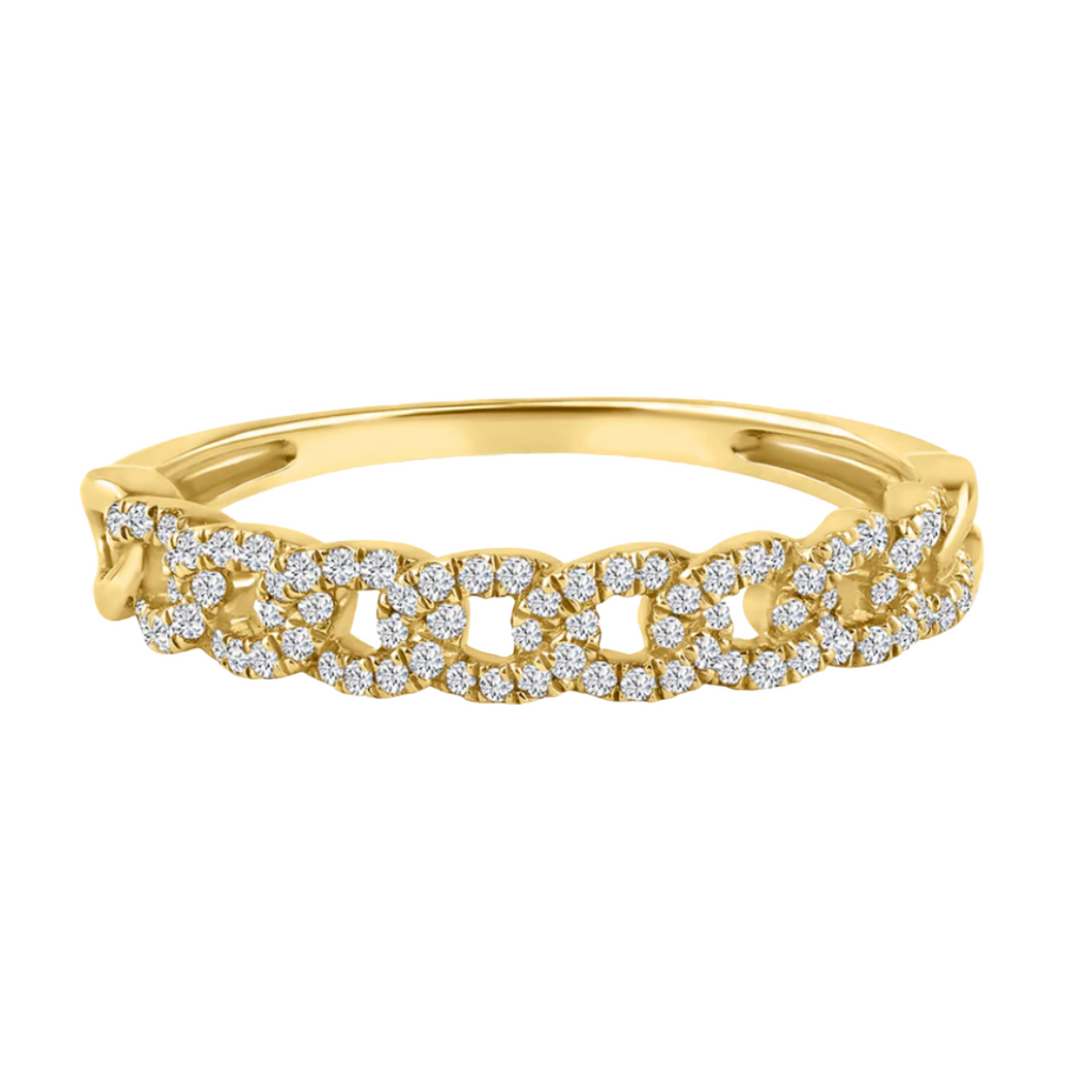 Pave Cuban Link Ring