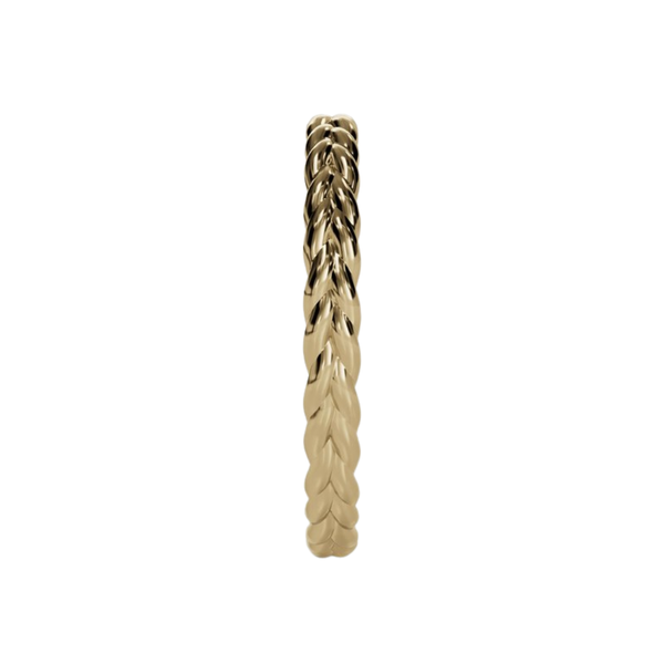 Braided Style Rope Gold Wedding Band
