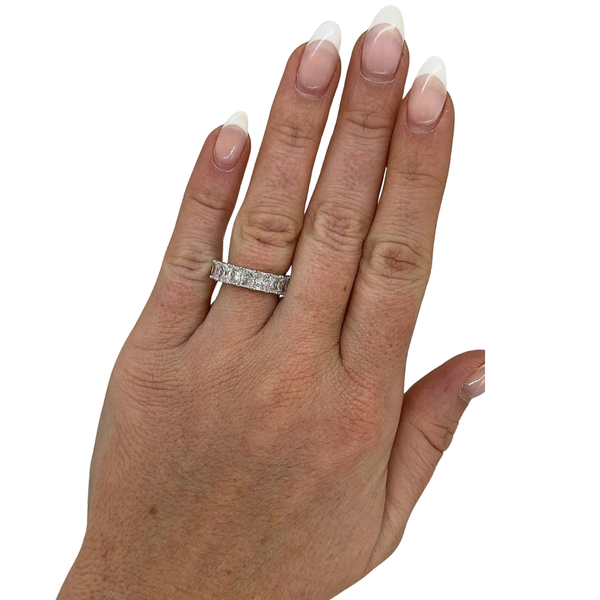 Lab-Grown 9 Stone Radiant Band