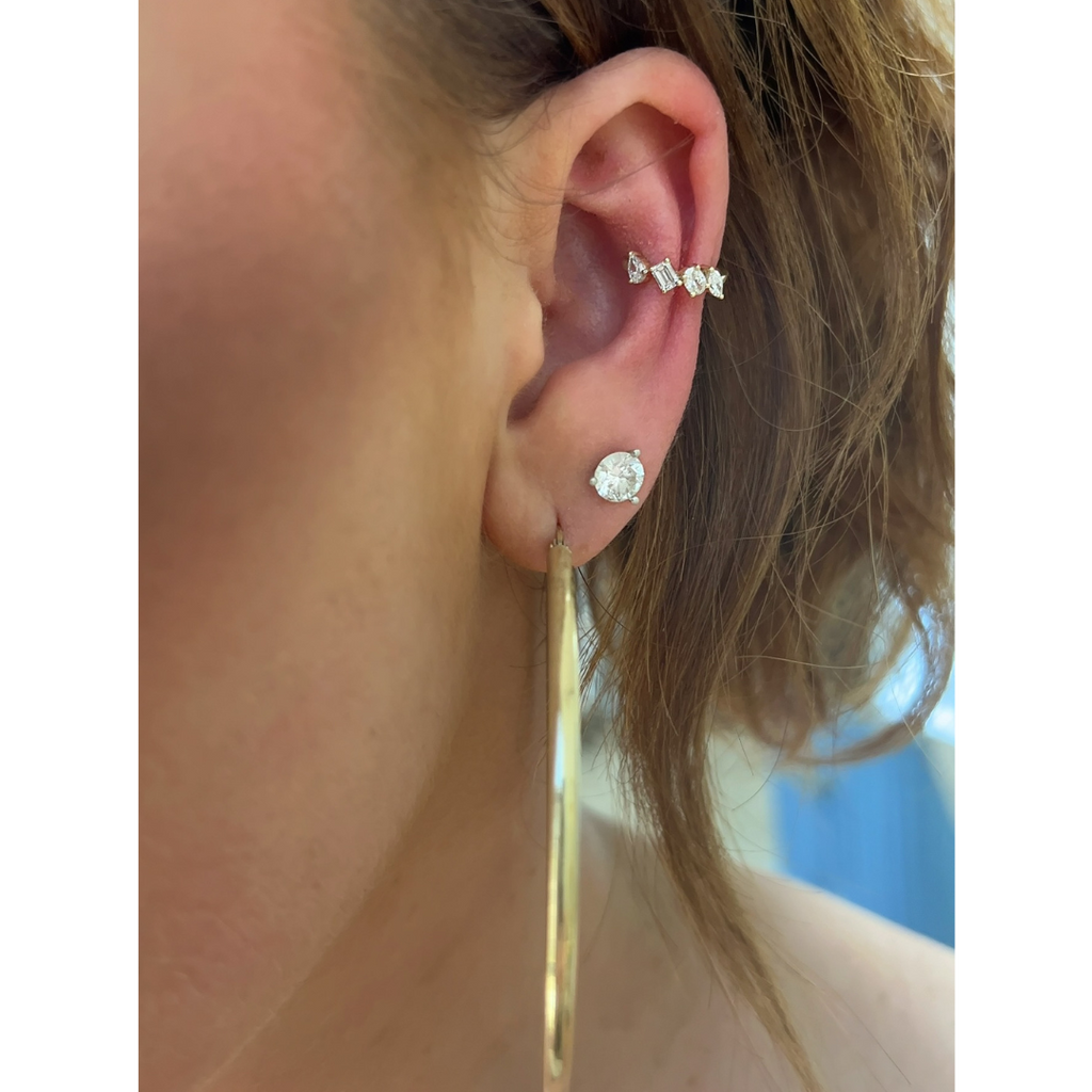 Lab-Grown Multi-Shaped Ear Cuff