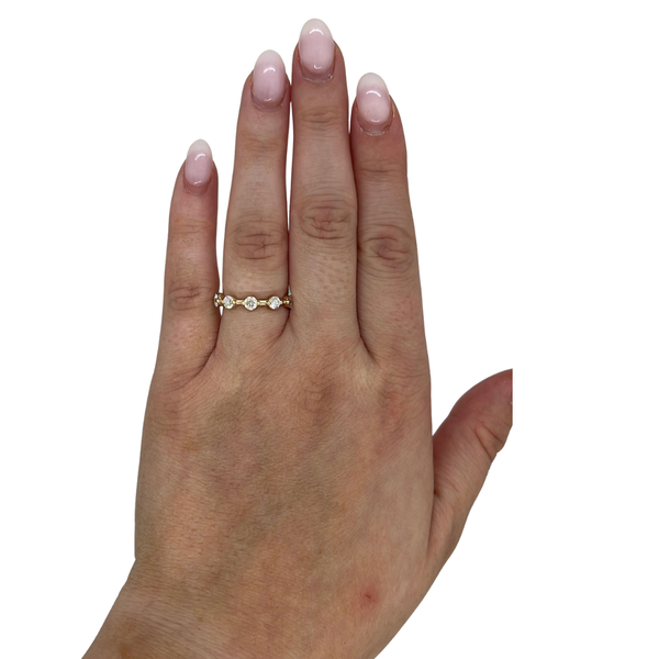 Lab-Grown Negative Space Bubble Band