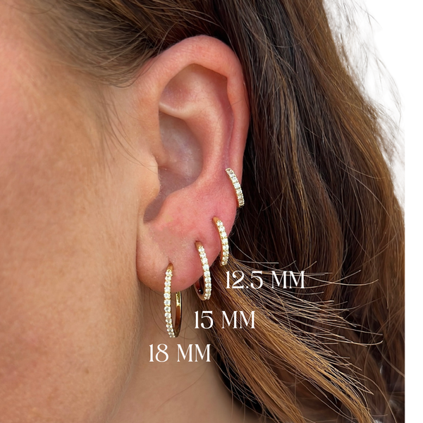 Lab-Grown Diamond Charm Huggies