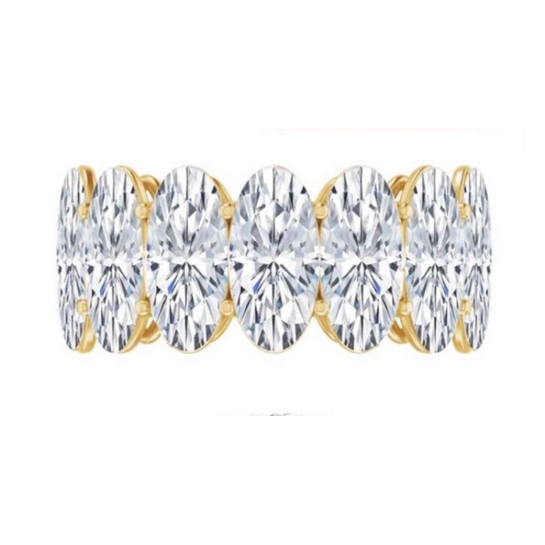 Lab-Grown Moval Full Eternity Band
