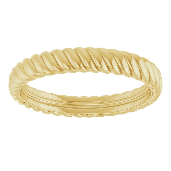 3.5mm Gold Rope Band