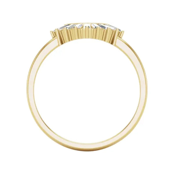 Lab-Grown Diamond Baguette Contour Band