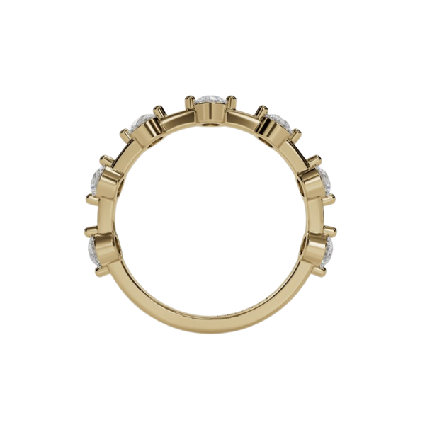 7 Stone Spaced Floating Diamond Band