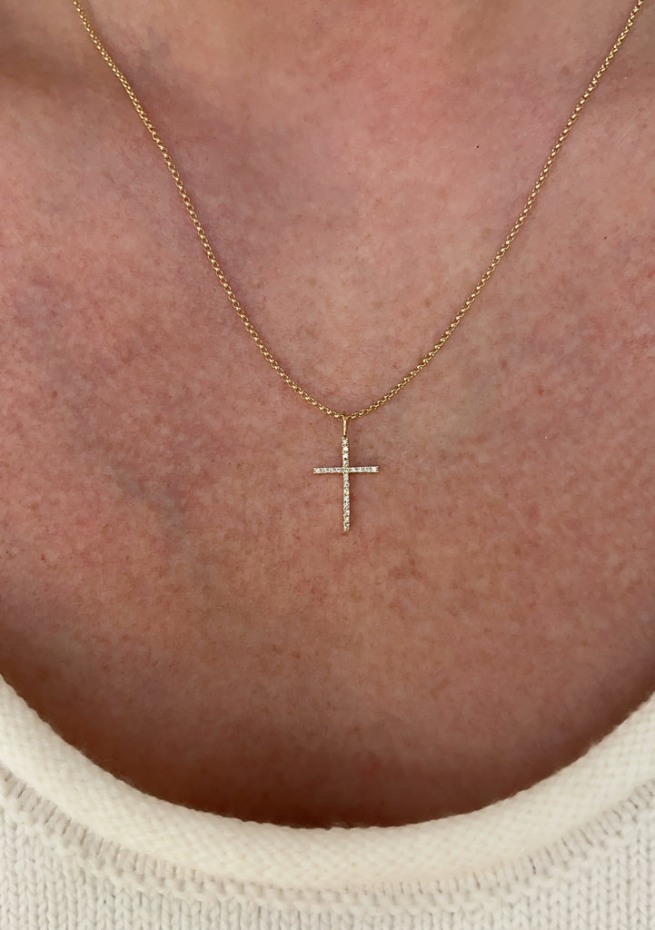 Petite Cross Pendant Necklace