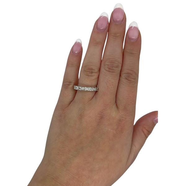 Lab-Grown E/W Radiant Band on hand