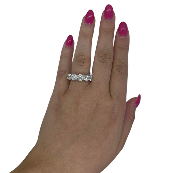 Lab-Grown Euro Round 7 Stone Band
