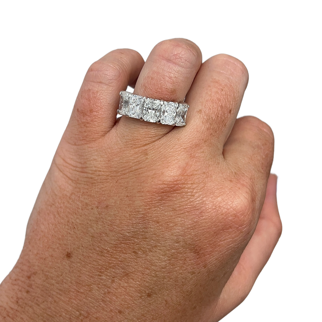 Lab-Grown 5-Stone Radiant Band