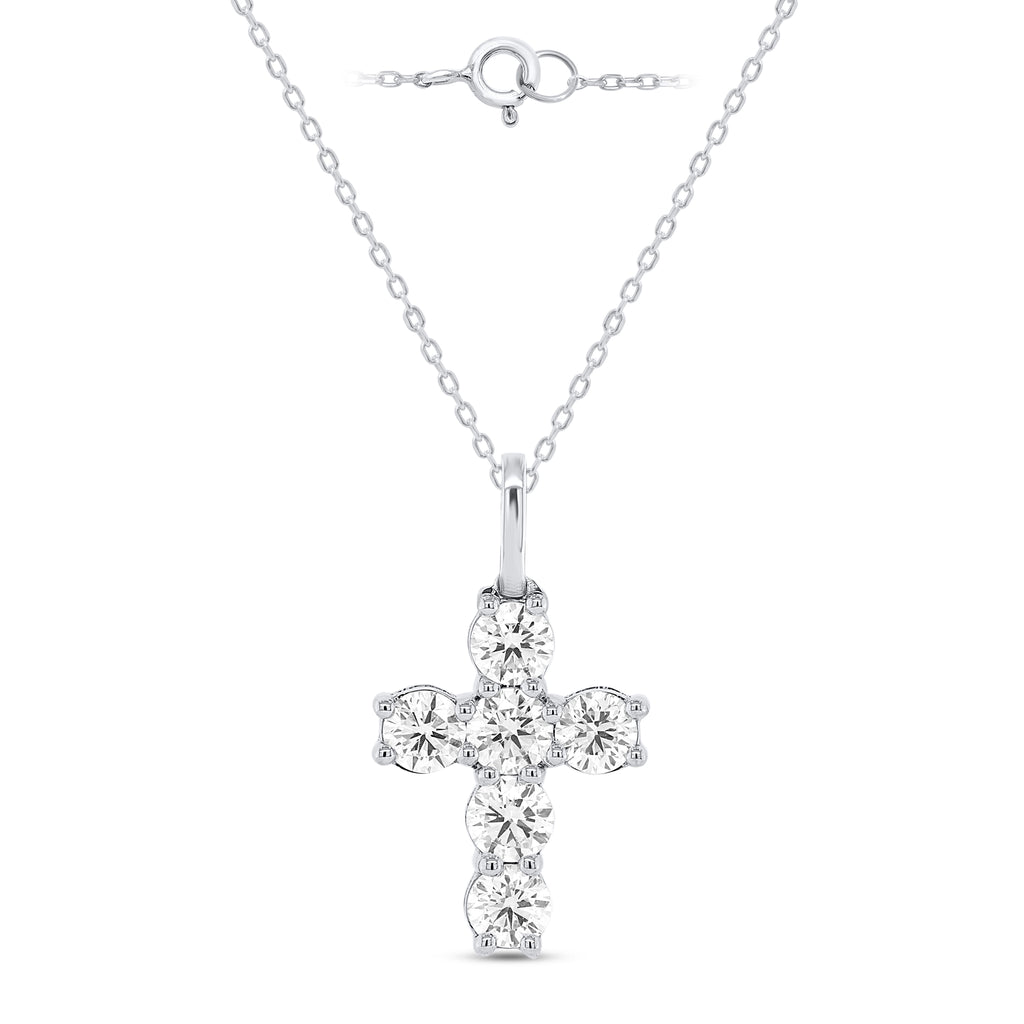Everyday Lab-Grown Diamond Cross Necklace