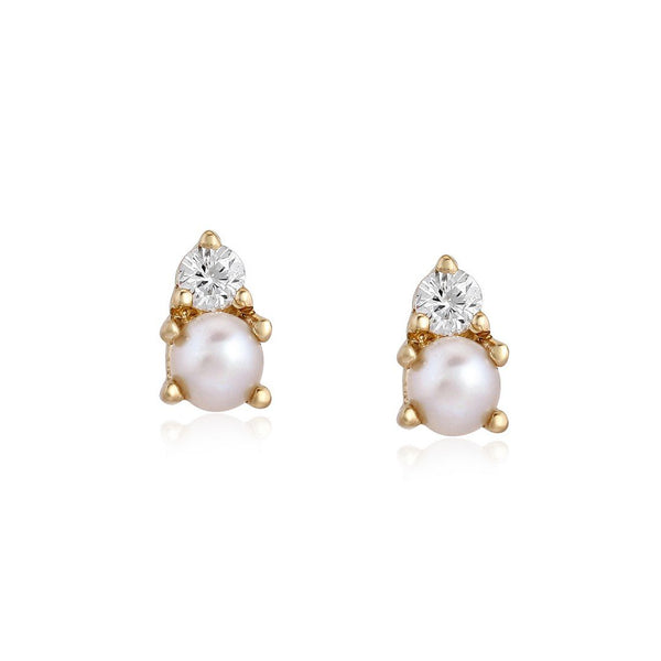 Diamond & Pearl Studs