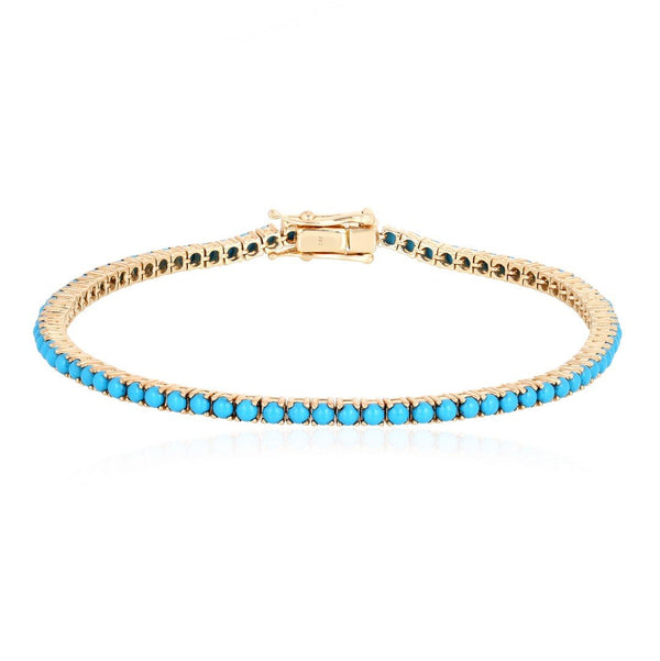 Mini Turquoise Tennis Bracelet