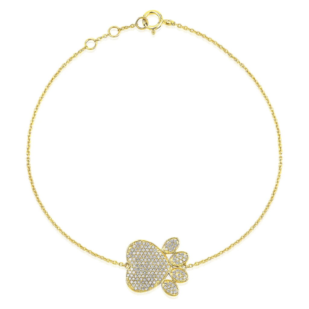 Diamond Dog Paw Bracelet