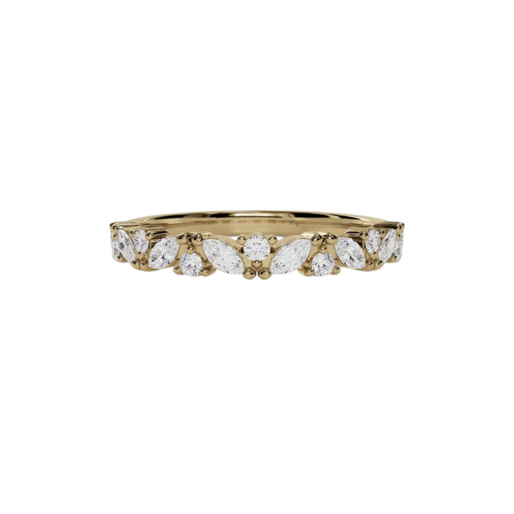 Offset Marquise & Round Band