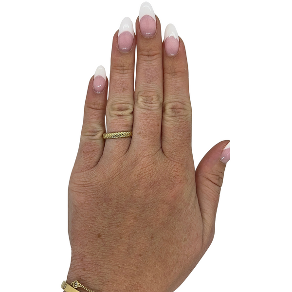3.5mm Gold Rope Band
