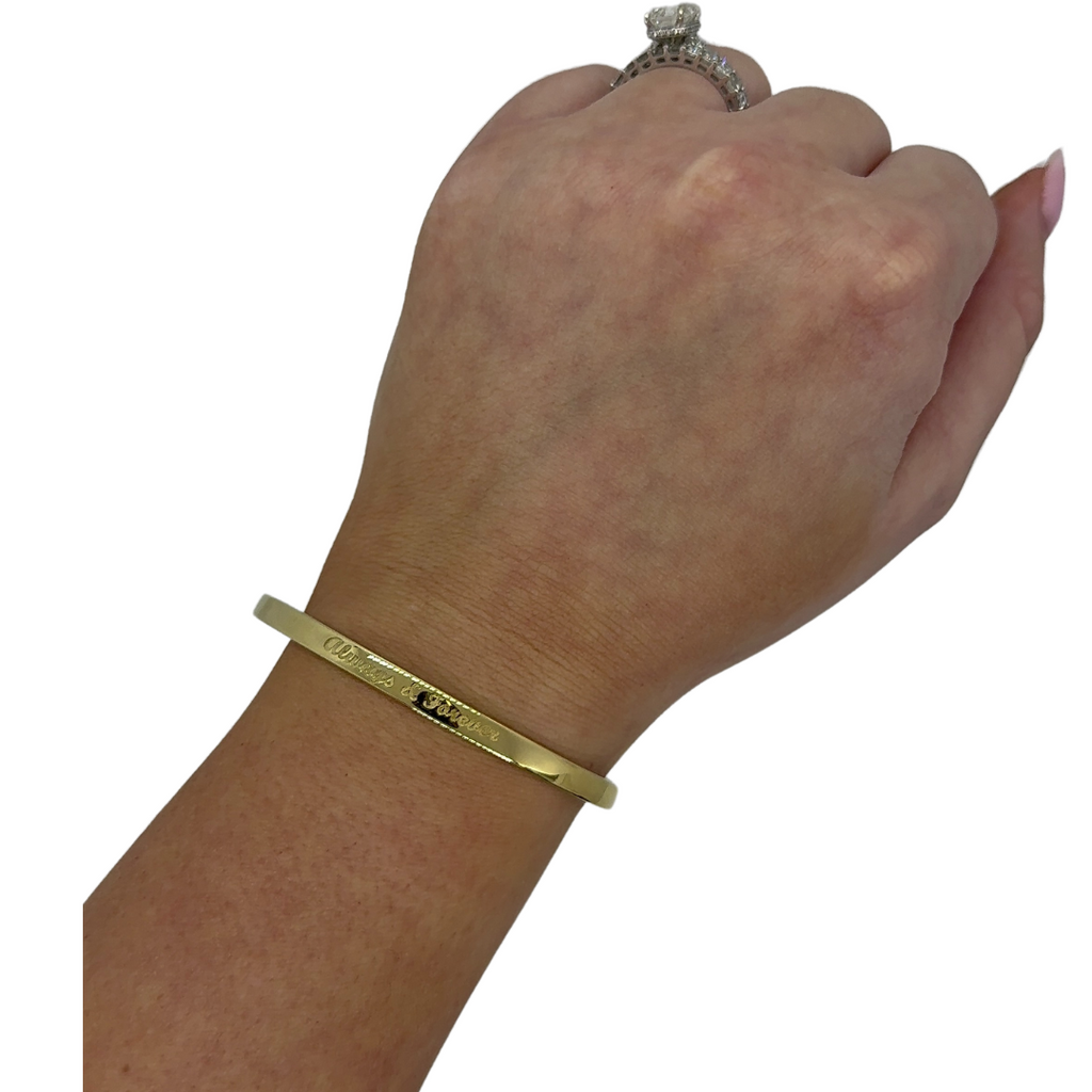 Engraved Gold Cuff