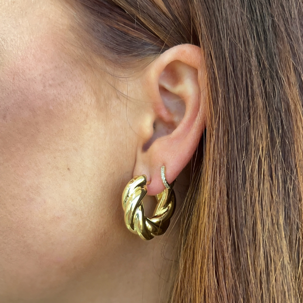 Croissant Gold Hoops