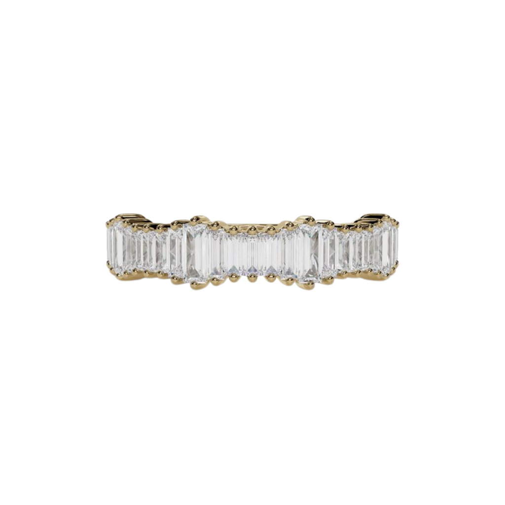 Wavy Straight Baguette Band