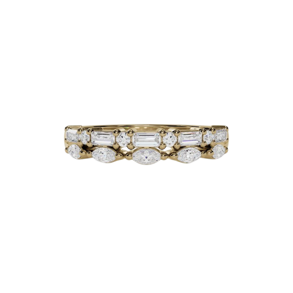 Double Row Mixed Shape Floating Band