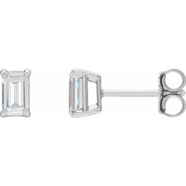 Lab-Grown Diamond Baguette Earrings