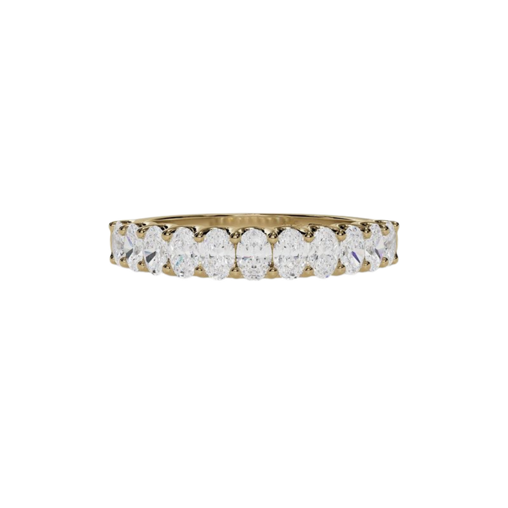 Mini Oval Shaped Diamond Band