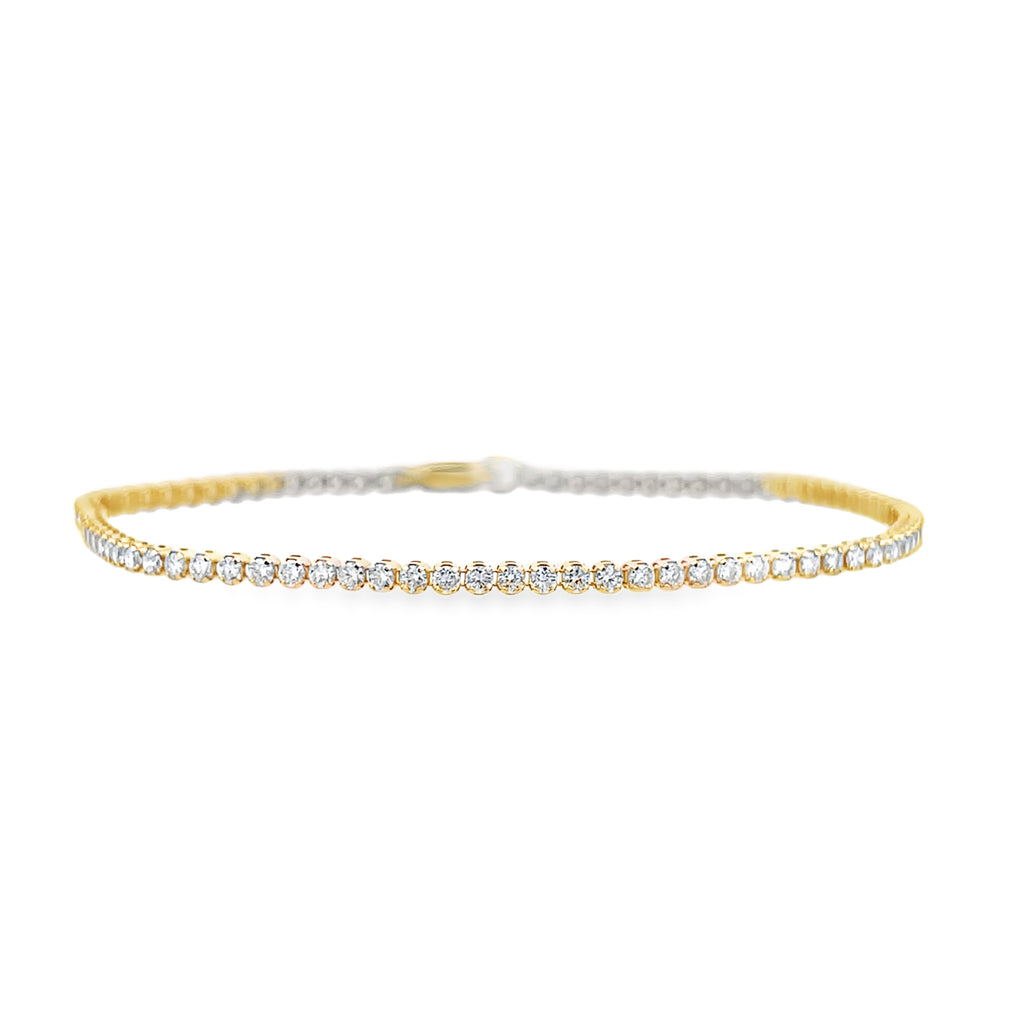 Lab-Grown 1.85 CTW Cupcake Set Tennis Bracelet