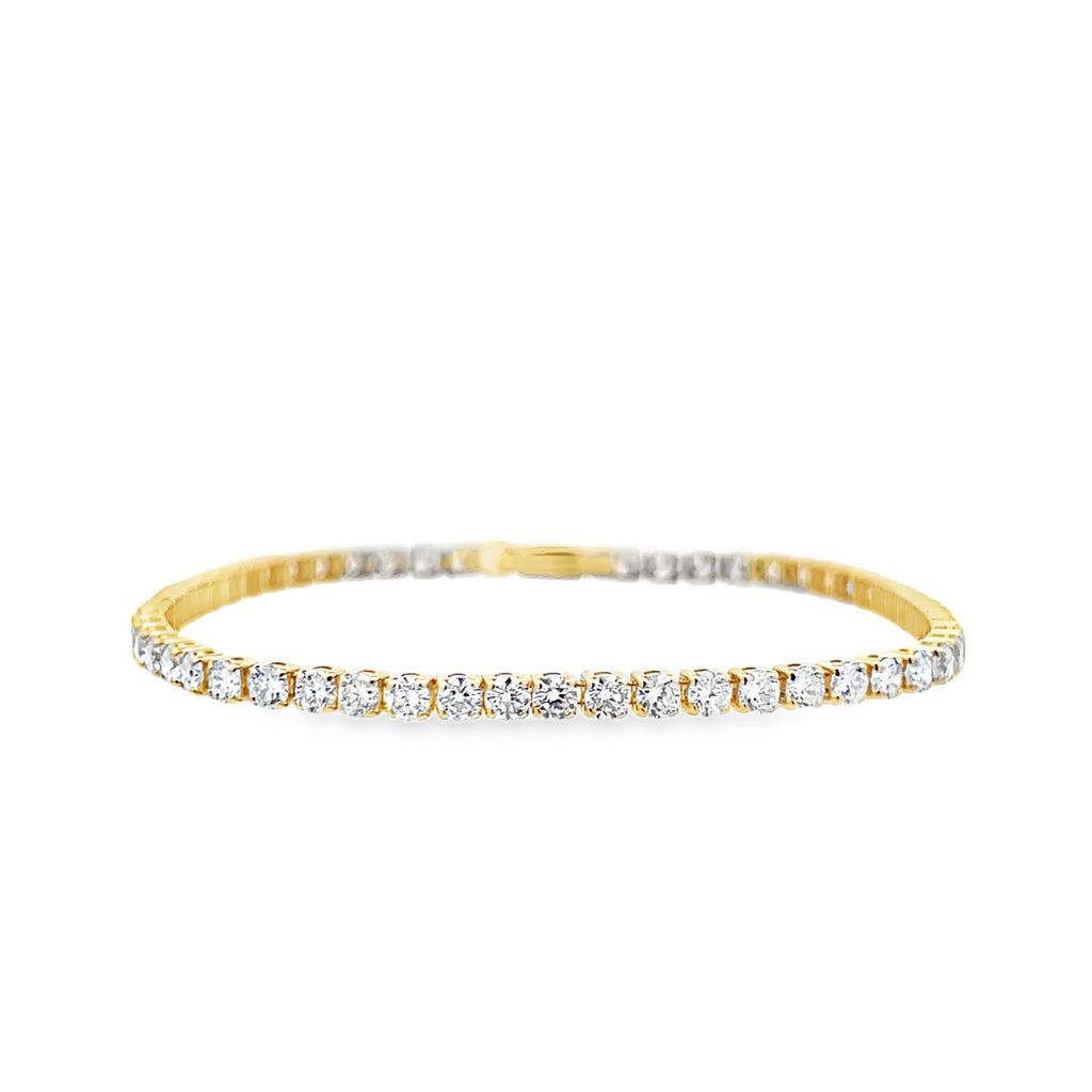 Lab-Grown 4.45 CTW Light Mounting Tennis Bracelet