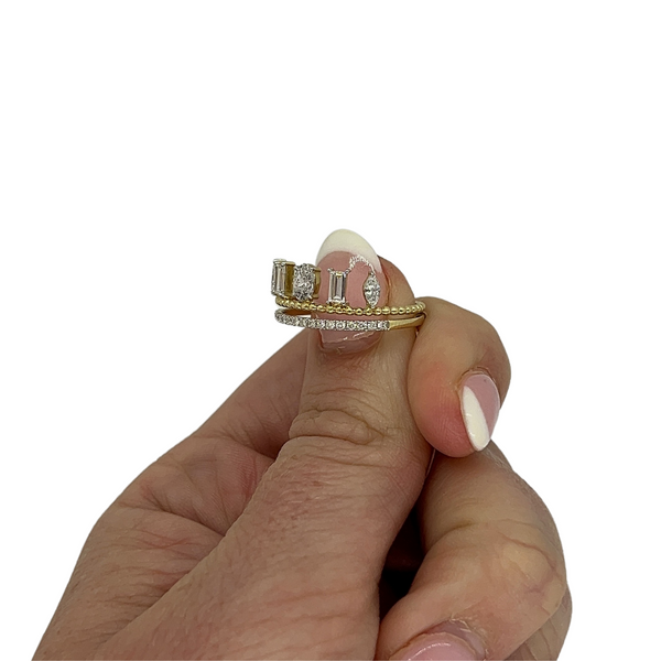 Multi-Shape Crown Ring