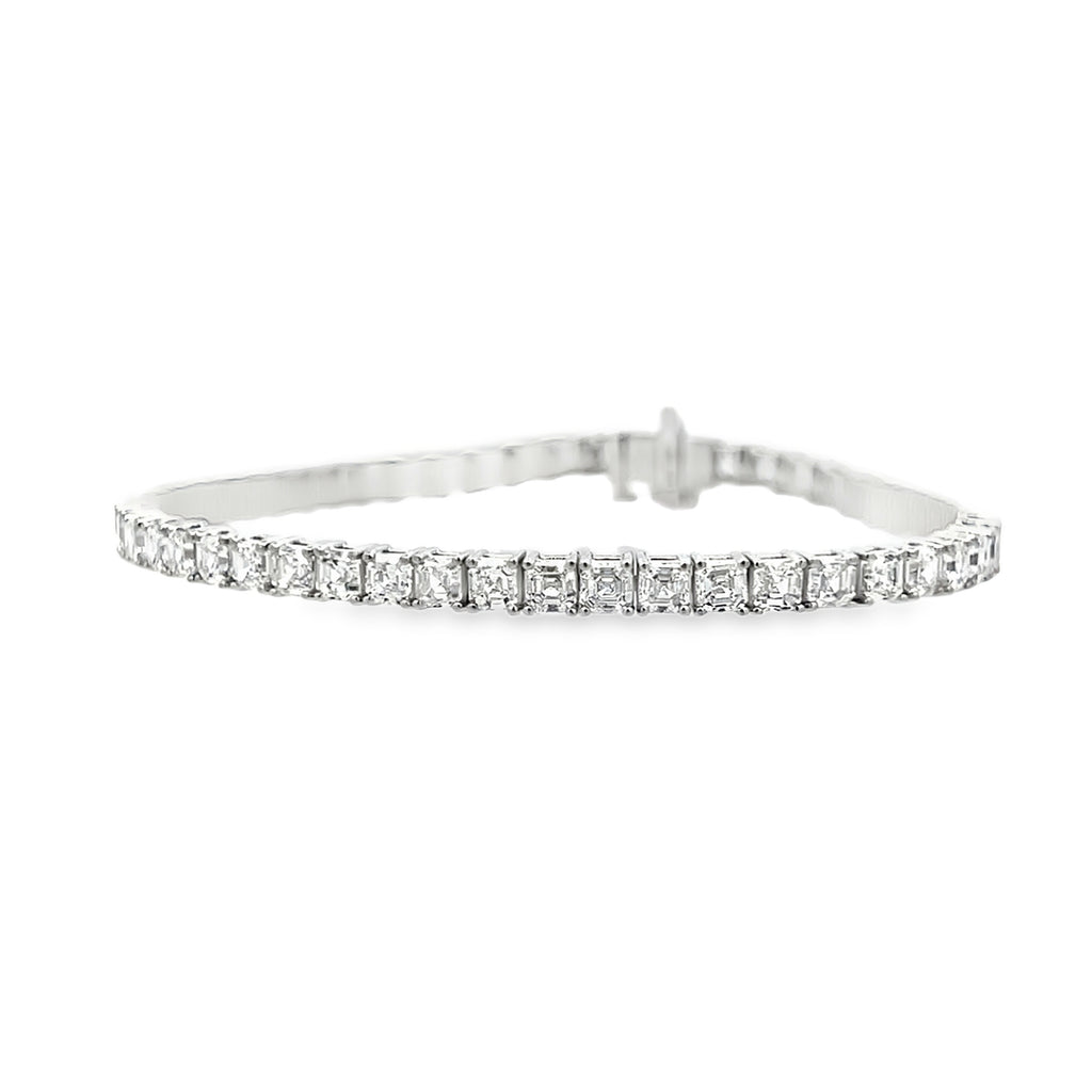 Lab-Grown Asscher Cut Tennis Bracelet