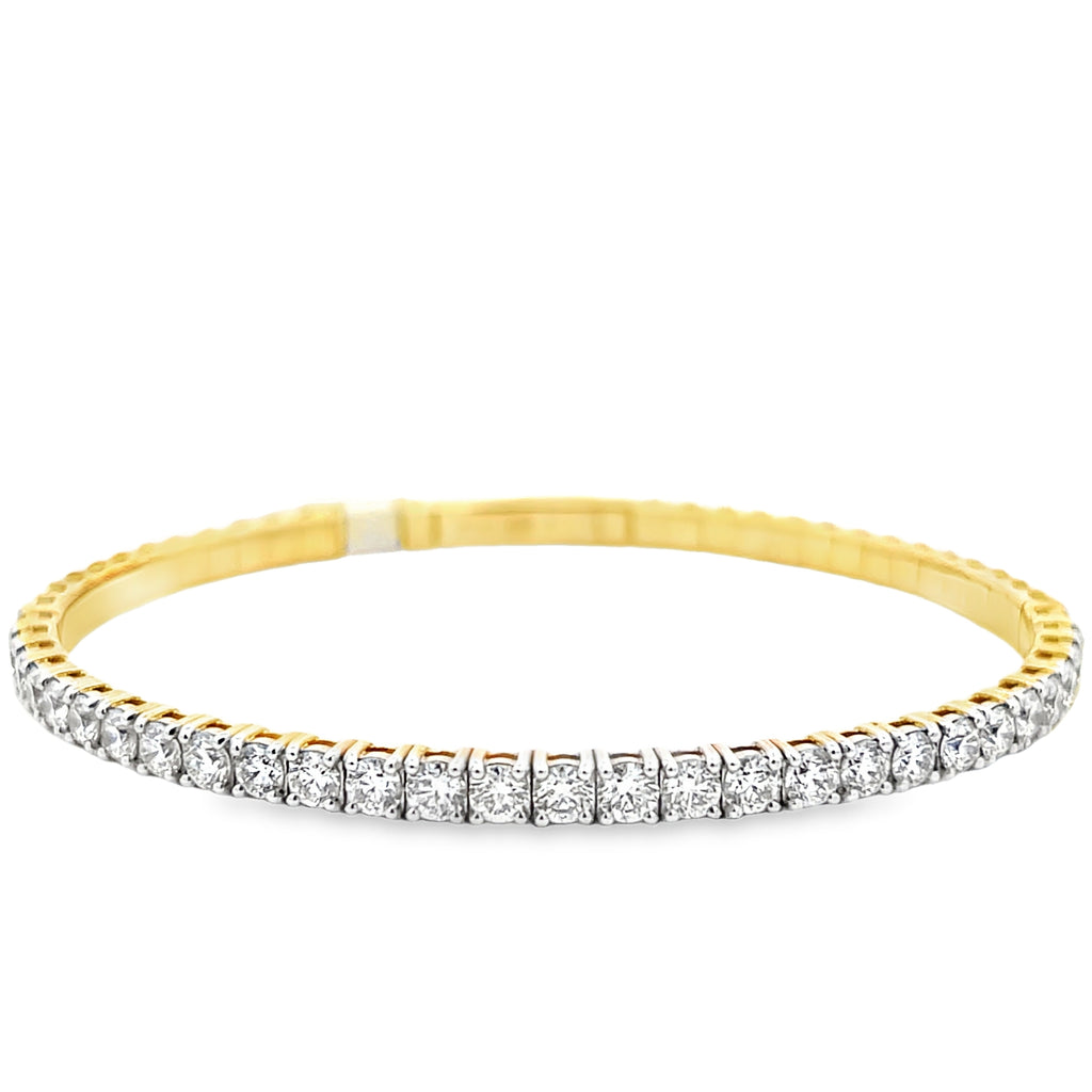 3 CTW Halfway Diamond Flexi Bangle