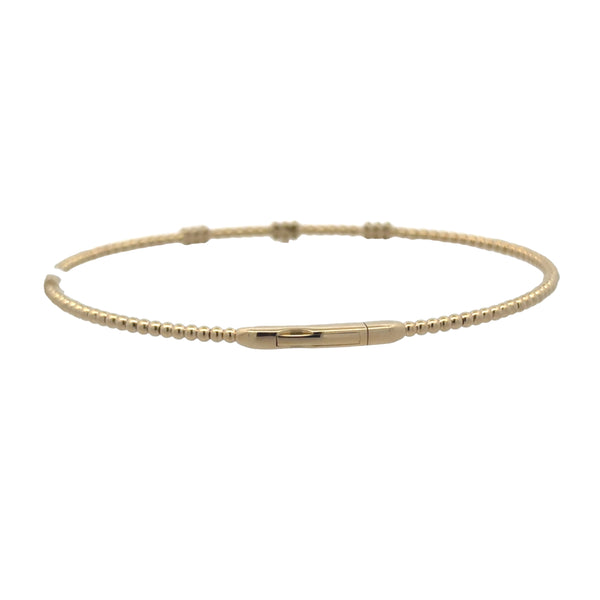 Dangle Diamond Cross Beaded Bangle
