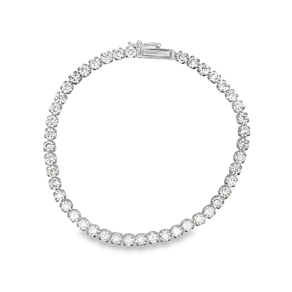 Lab-Grown 6 CTW Light Mounting Tennis Bracelet