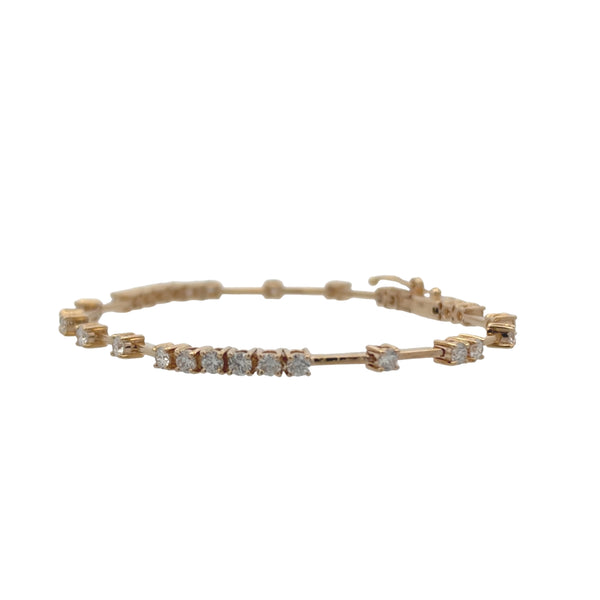 Scattered Negative Space Tennis Bracelet