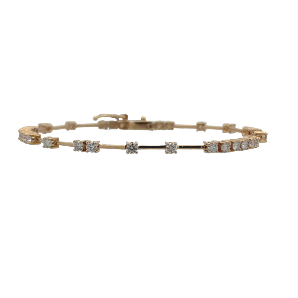 Scattered Negative Space Tennis Bracelet